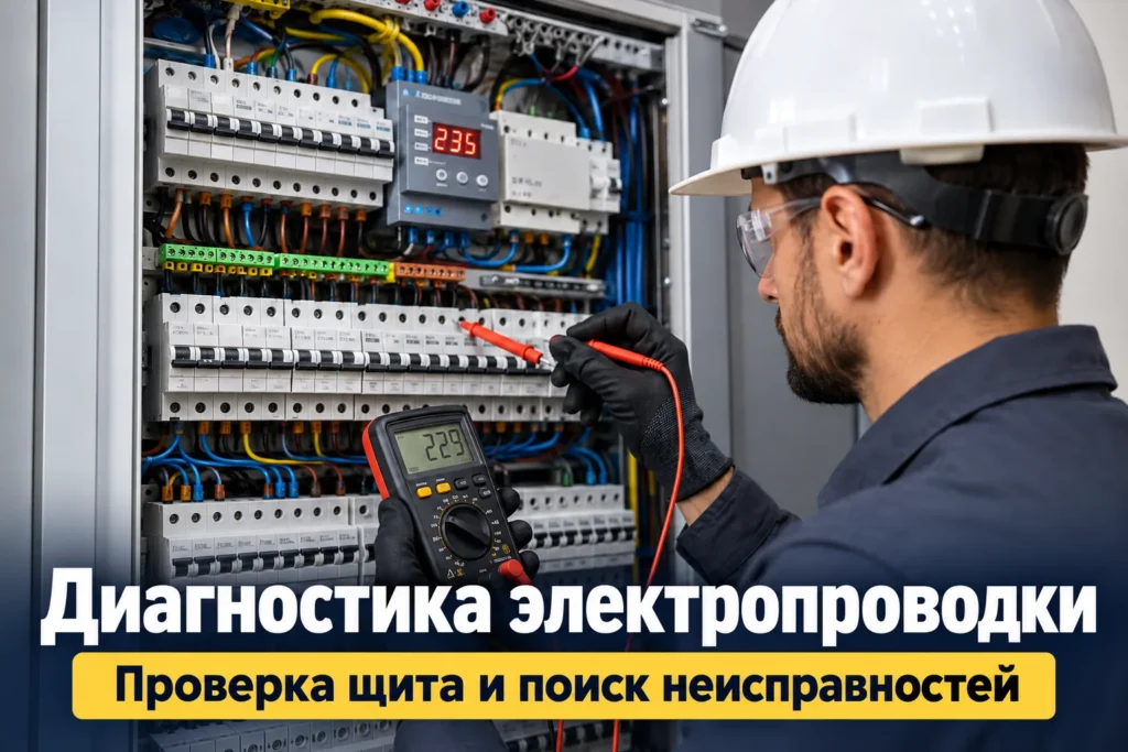 Диагностика электропроводки: проверка щита и поиск неисправностей