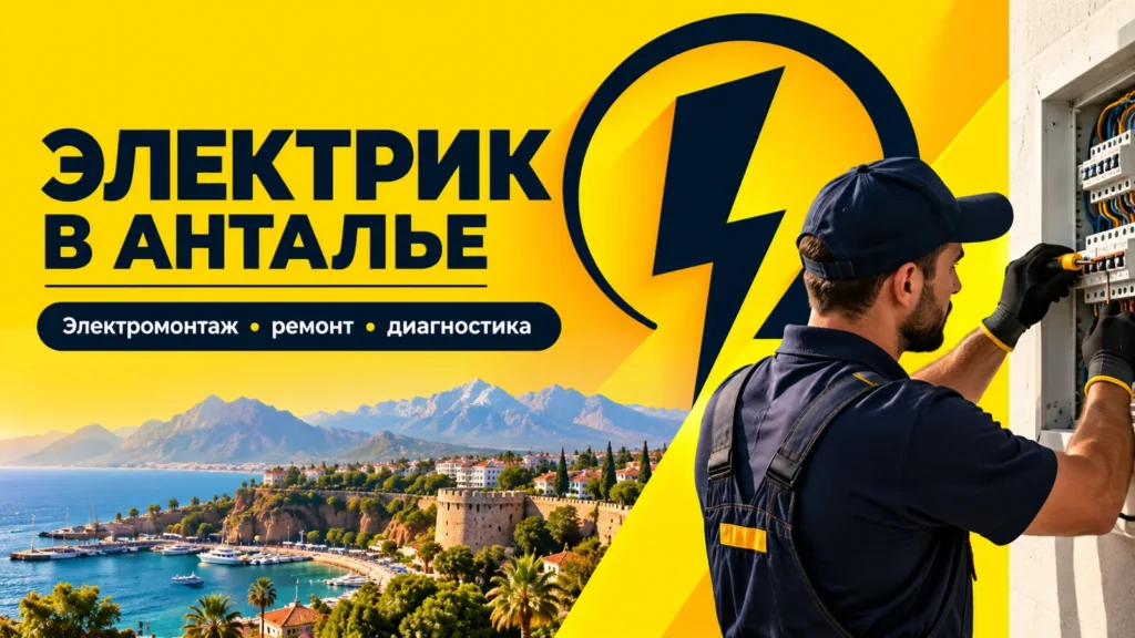 Электрик в Анталии: электромонтаж, ремонт, диагностика